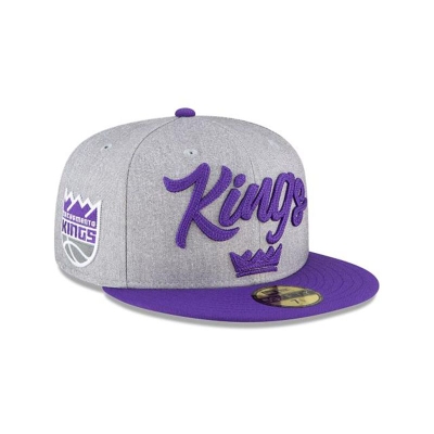 Sacramento Kings Gorra | New Era NBA Draft 59fifty Fitted Cap Mexico - Grises
